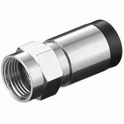 Connecteur F par compression LES SPÉCIFICATIONS TECHNIQUES : Sertissage par compression Pour RG6, diélectrique 4,9 mm F conne ...