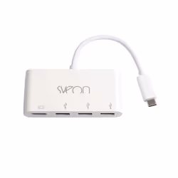 Sveon SCT502, USB 3.2 Gen 1 (3.1 Gen 1) Type-C, Blanc, HDMI, USB 3.2 Gen 1 (3.1 Gen 1) Type-A, Chine, 0,9 A, Windows 10