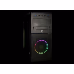 Droxio IRATI, Tower, PC, Noir, ATX, Acier au carbone, Jouer