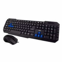 3GO COMBODRILE2, Taille réelle (100 %), USB, Noir, Souris incluse