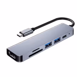 3GO HUB3UCRH4K, USB 3.2 Gen 1 (3.1 Gen 1) Type-C, HDMI, USB 3.2 Gen 1 (3.1 Gen 1) Type-A, USB 3.2 Gen 2 (3.1 Gen 2) Type-C, 5 ...