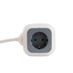 3GO REG4CUBEUSB multiprise 1,4 m 4 sortie(s) CA Intérieure Gris, Blanc