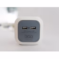 3GO REG4CUBEUSB multiprise 1,4 m 4 sortie(s) CA Intérieure Gris, Blanc - Vue supplémentaire 4