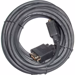 3GO 1.8m VGA M/M, 1,8 m, VGA (D-Sub), Noir, Mâle/Mâle, VGA