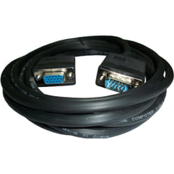 3GO 10m VGA M/FM câble VGA VGA (D-Sub) Noir