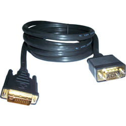 3GO 2m DVI/VGA VGA (D-Sub) Noir
