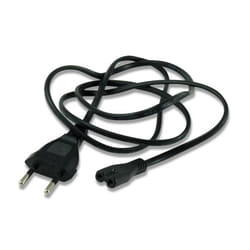 3GO C8 câble électrique Noir 1 m CEE7/16 Coupleur C8