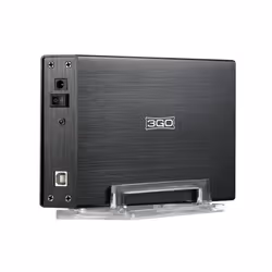 3GO HDD35BKIS, Boîtier HDD, 3.5", IDE, SATA, 0,48 Gbit/s, Connectivité USB, Noir