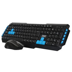 3GO COMBODRILEW2 clavier Souris incluse RF sans fil QWERTY Espagnole Noir, Bleu