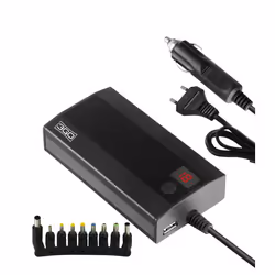 3GO ALIM90C2, Ordinateur portable, Intérieure, 100 - 240 V, 50 - 60 Hz, 90 W, 12 - 24 V