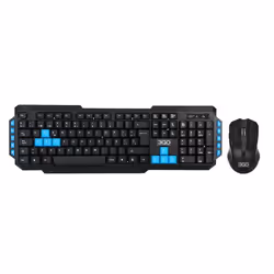 3GO COMBODRILEH2 clavier Souris incluse USB QWERTY Noir