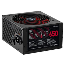 NOX NXS650 unité d'alimentation d'énergie 650 W 20+4 pin ATX Noir, Rouge