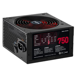 NOX NXS750 unité d'alimentation d'énergie 750 W 20+4 pin ATX Noir, Rouge