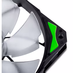 NOX H-Fan LED Boitier PC Ventilateur 12 cm Noir, Vert, Blanc - Vue supplémentaire 4