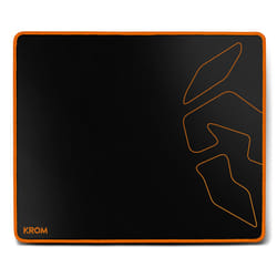 Krom Knout Speed Black Tapis de souris de jeu Noir, Orange