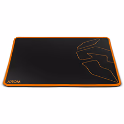 Krom Knout Speed Black Tapis de souris de jeu Noir, Orange