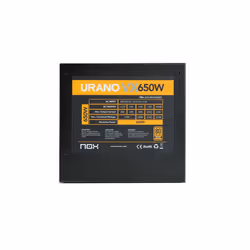NOX Urano VX Bronze Edition unité d'alimentation d'énergie 650 W 20+4 pin ATX ATX Noir, Orange - Vue supplémentaire 8