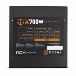 NOX Hummer X700W unité d'alimentation d'énergie 700 W 24-pin ATX ATX Noir