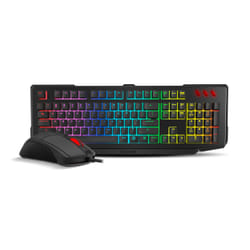 Ozone Double Tap clavier Souris incluse USB Espagnole Noir