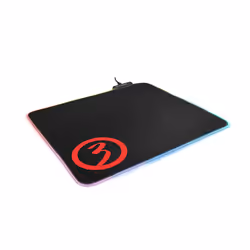 Ozone Ground Level Pro Spectra, Noir, Monochromatique, Caoutchouc, Alimenté par port USB, Base antidérapante, Tapis de souris ...