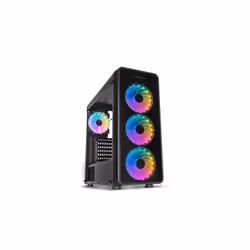 NOX Hummer TGM, Midi Tower, PC, Noir, ATX, micro ATX, Mini-ITX, SPCC, Verre trempé, Jouer