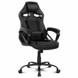 DRIFT DR50, Siège de jeu sur PC, 120 kg, Siège capitonné, Dossier capitonné, PC, Noir