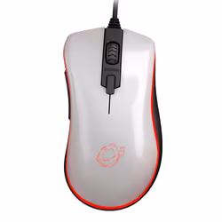 Ozone Neon M50, Droitier, Optique, USB Type-A, 5000 DPI, Blanc