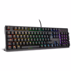 Ozone Alliance, Avec fil, USB, Clavier mécanique, QWERTY, LED RGB, Noir