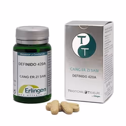 Erlingen D-420A, Adulte, por 3 comprimidos: Agente de carga (Celulosa microcristalina), Maltodextrina 720mg, Angelica...