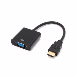 Unotec 28.0007.01.00, 0,18 m, VGA (D-Sub), HDMI Type A (Standard), Mâle, Femelle, Noir