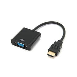 Unotec 28.0007.01.00 câble vidéo et adaptateur 0,18 m VGA (D-Sub) HDMI Type A (Standard) Noir
