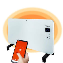 ECODE® Radiateur convecteur EcoWarm. Portable 1000W silencieux minuterie tactile app Wifi thermostat IP24 ECO-710