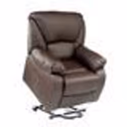 ECODE® Fauteuil Massage Releveur Chamonix - 9 modes de massage - Fonction de chauffage - ECO-8590UP M (Marron)