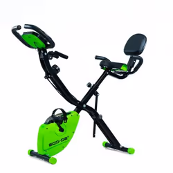 ECODE® Vélo dappartement pliable Slim Bike tendeurs de résistance élastiques pour routines de tronc supérieur panneau LCD