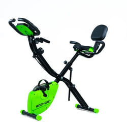 ECODE® Vélo dappartement pliable Slim Bike tendeurs de résistance élastiques pour routines de tronc supérieur panneau LCD