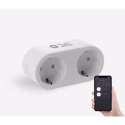 SPC CLEVER PLUG DUAL Prise intelligente 3680 W Blanc