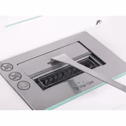 Purline SATURN W cheminée Intérieur & extérieur Cheminée autonome Blanc - Vue supplémentaire 5