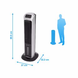 Purline 34873 Climatiseur portatif 3 L 46 dB Noir, Gris