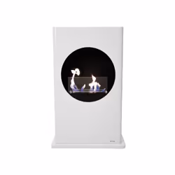 Purline Dionysus Intérieure Cheminée autonome Bioéthanol Noir, Blanc