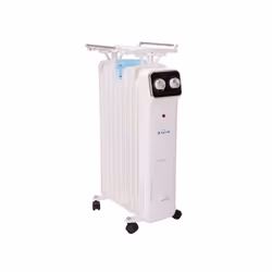 Purline Hoti OR2000, Chauffage électrique à bain d’huile, Huile, Huile, Intérieure, Sol, Noir, Blanc