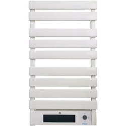 Purline - Sèche-serviettes électrique aluminium blanc display led 1500W