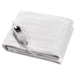 Purline WARMER BED 2 couverture et coussin chauffant Couverture chauffante 120 W Blanc Laine synthétique