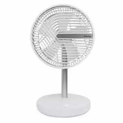 Purline 63477, Ventilateur à lame domestique, Blanc, Table, Acrylonitrile-Butadiène-Styrène (ABS), Aluminium, 40°, Boutons