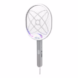 Purline ZZAP RACQUET, Automatique, Insectiseur, Noir, Gris, Blanc, 30 m², Sol, Acrylonitrile-Butadiène-Styrène (ABS)
