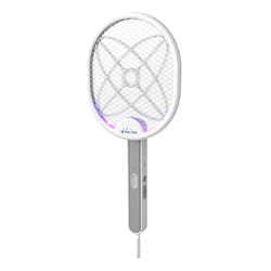 Purline ZZAP RACQUET appareil anti-moustiques/insectes Automatique Insectiseur Adapté à une utilisation à l'intérieur Noir, Gris, Blanc
