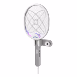Purline ZZAP RACQUET appareil anti-moustiques/insectes Automatique Insectiseur Adapté à une utilisation à l'intérieur Noir, Gris, Blanc