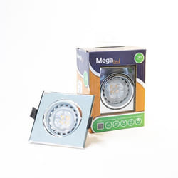 Spot encastrable LED amovible Argenté 4W - Equivalent 40W - Mega Led CL10GUSC40W