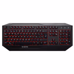 Hiditec GK200, Taille réelle (100 %), Avec fil, USB, QWERTY, Noir