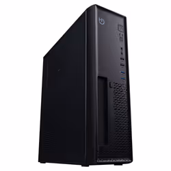 Hiditec SM10, Small Form Factor (SFF), PC, Noir, ITX, ABS, Acier, maison/bureau