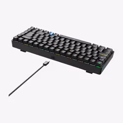 Hiditec GKE010005 clavier USB + RF Wireless + Bluetooth QWERTY Espagnole Noir - Vue supplémentaire 5